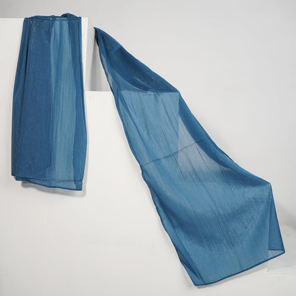 Zari Chiffon - Slate Blue