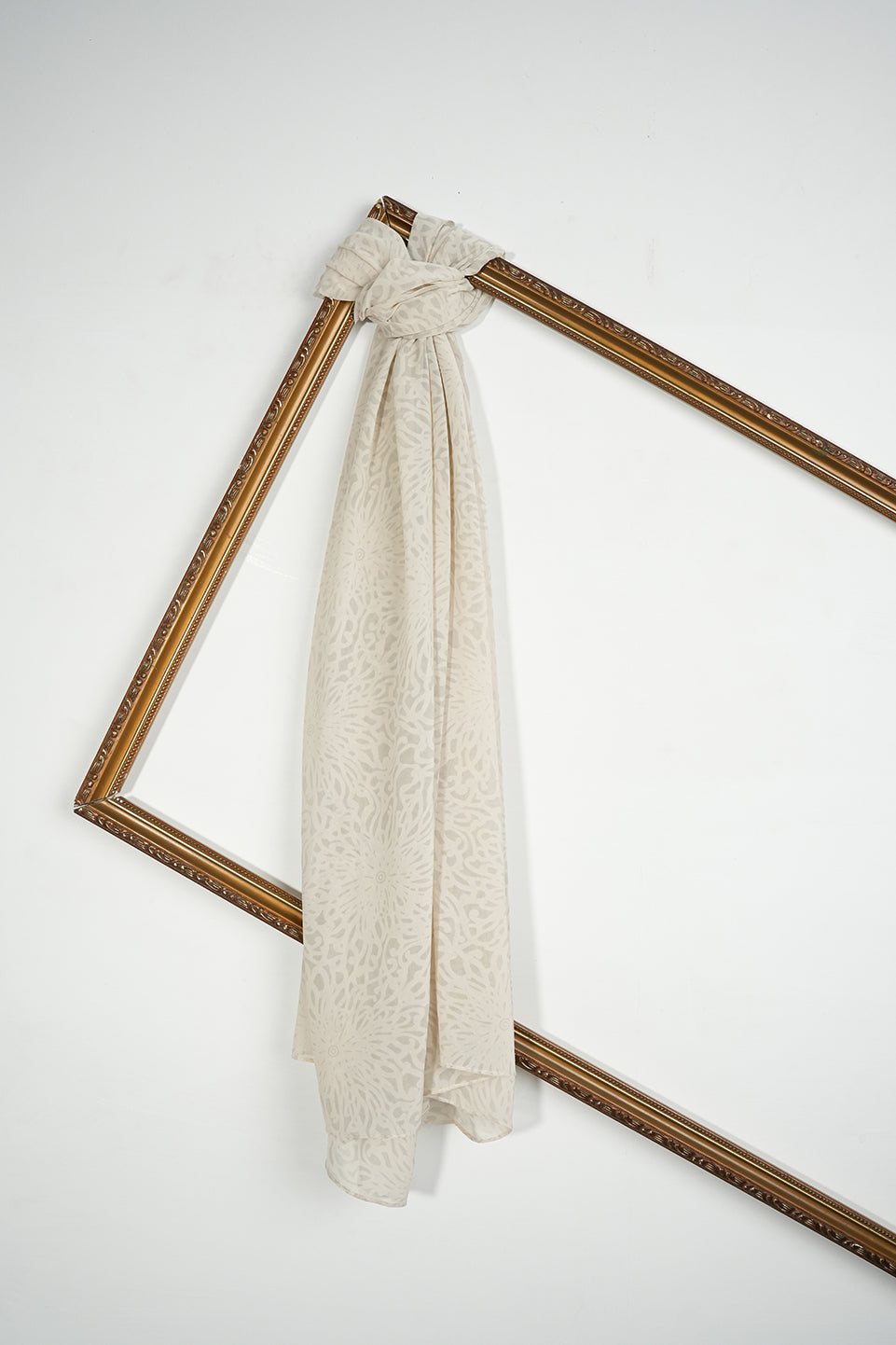 Self Patterned Georgette - Ivory