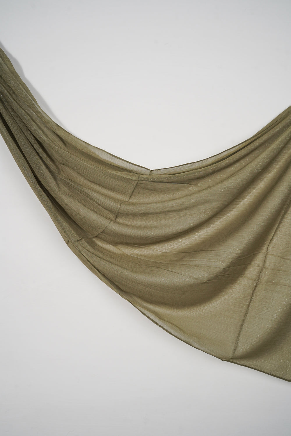 Zari Chiffon - Khaki Lint