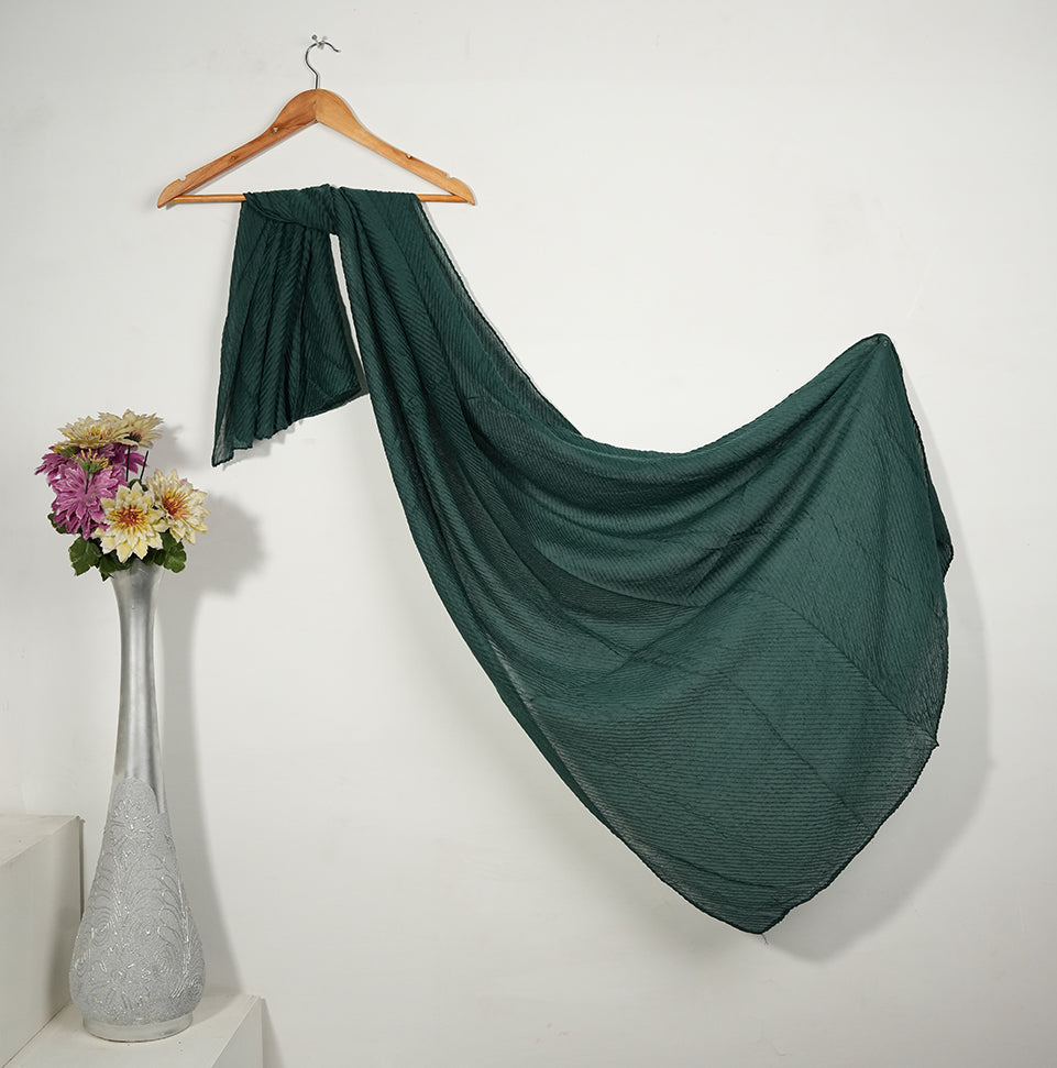 Crinkle Lawn - Forest Green