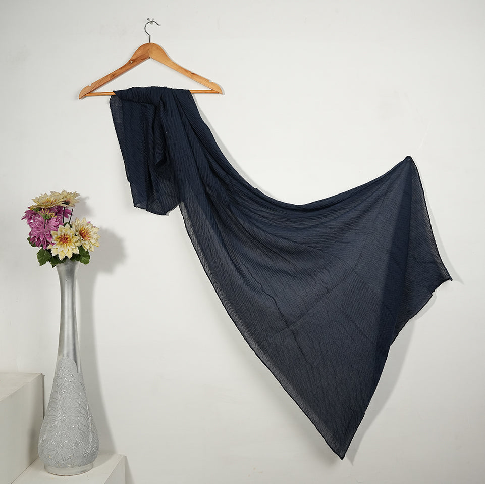 Crinkle Lawn - Classic Black