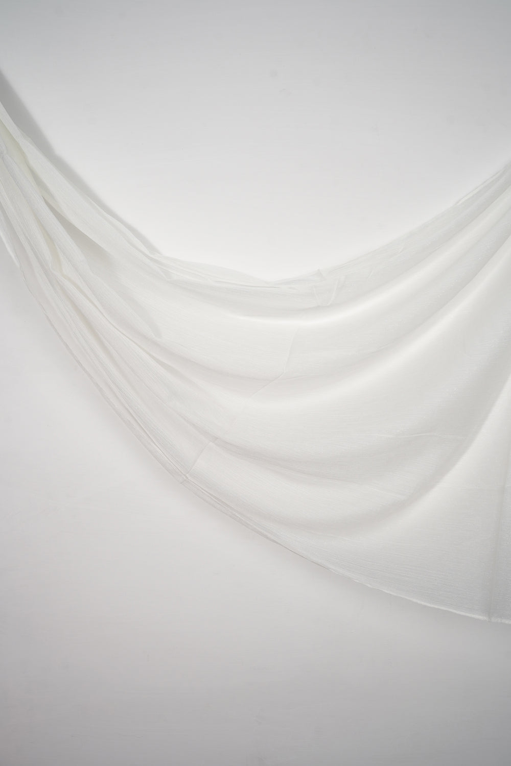 Zari Chiffon - Pure White