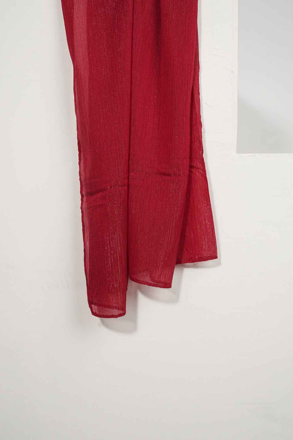 Zari Chiffon - Garnet Red