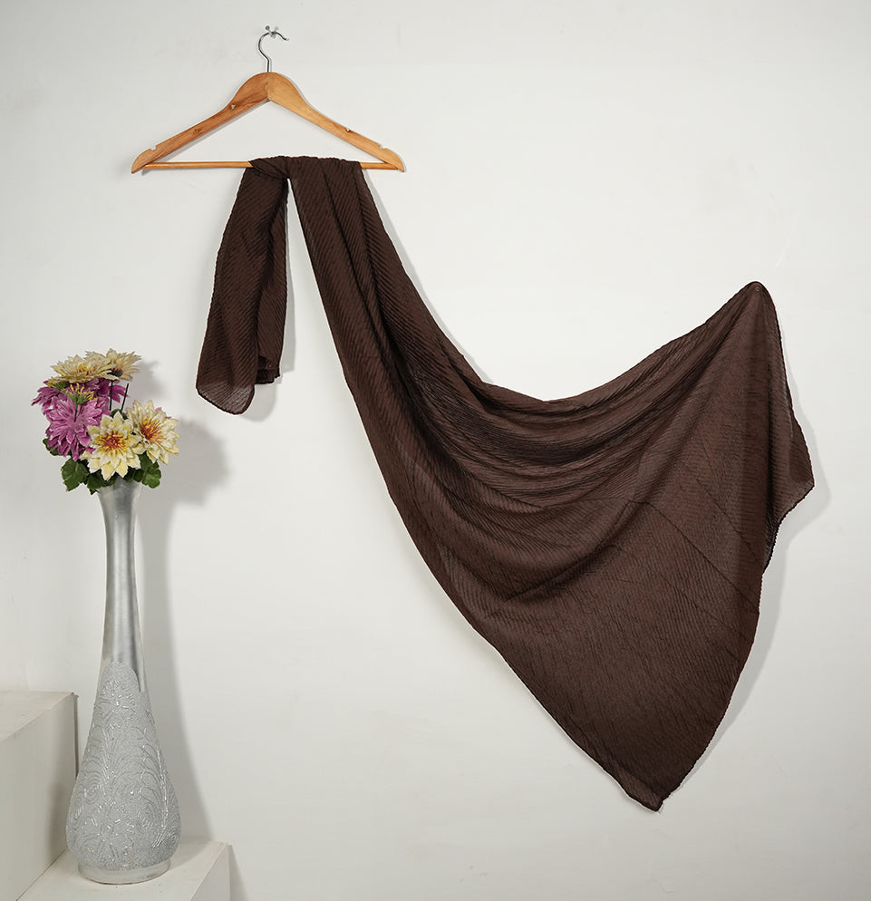 Crinkle Lawn - Espresso Brown