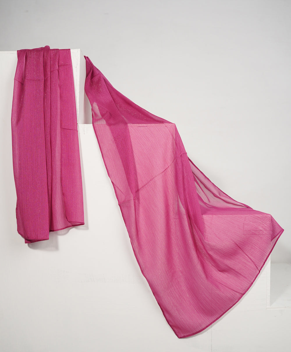 Zari Chiffon - Vibrant Fuchsia