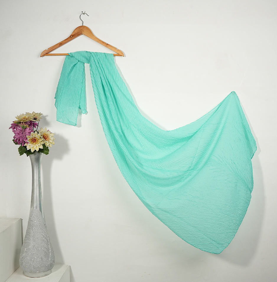 Crinkle Lawn - Mint green