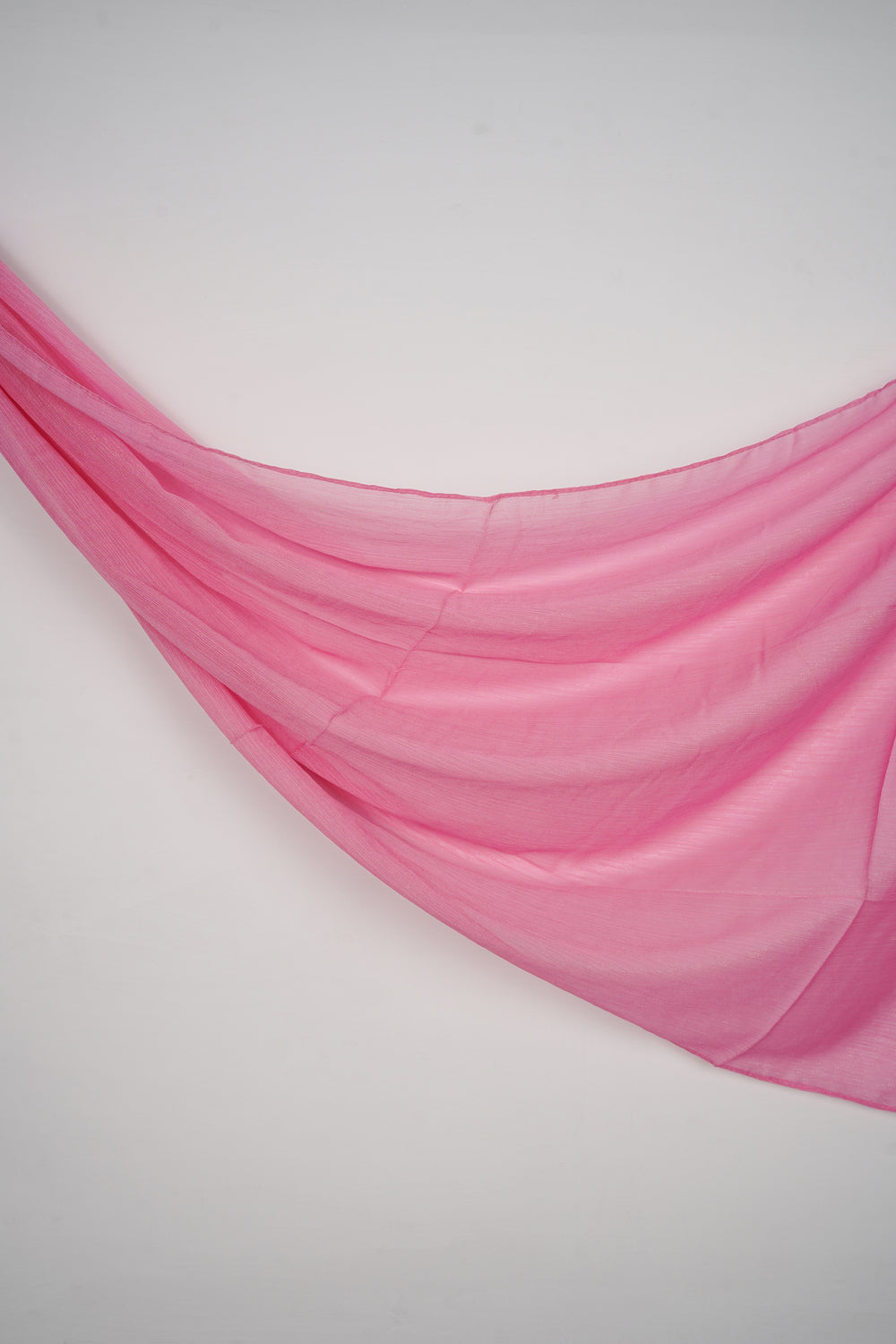 Zari Chiffon - Vibrant Bubblegum Pink