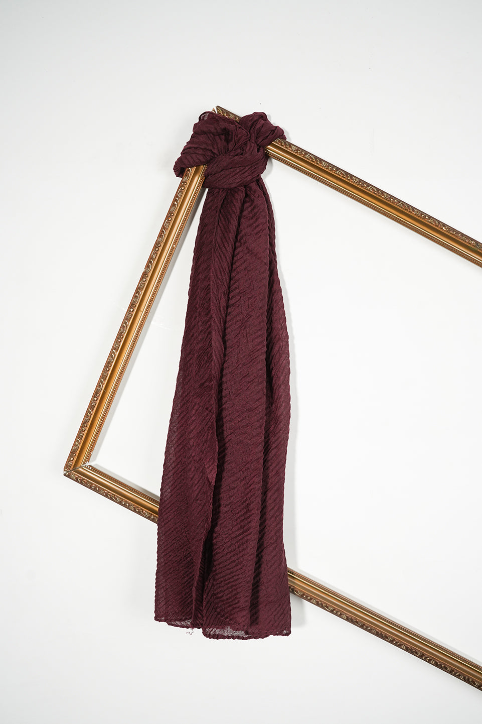 Crinkle Lawn - Burgundy