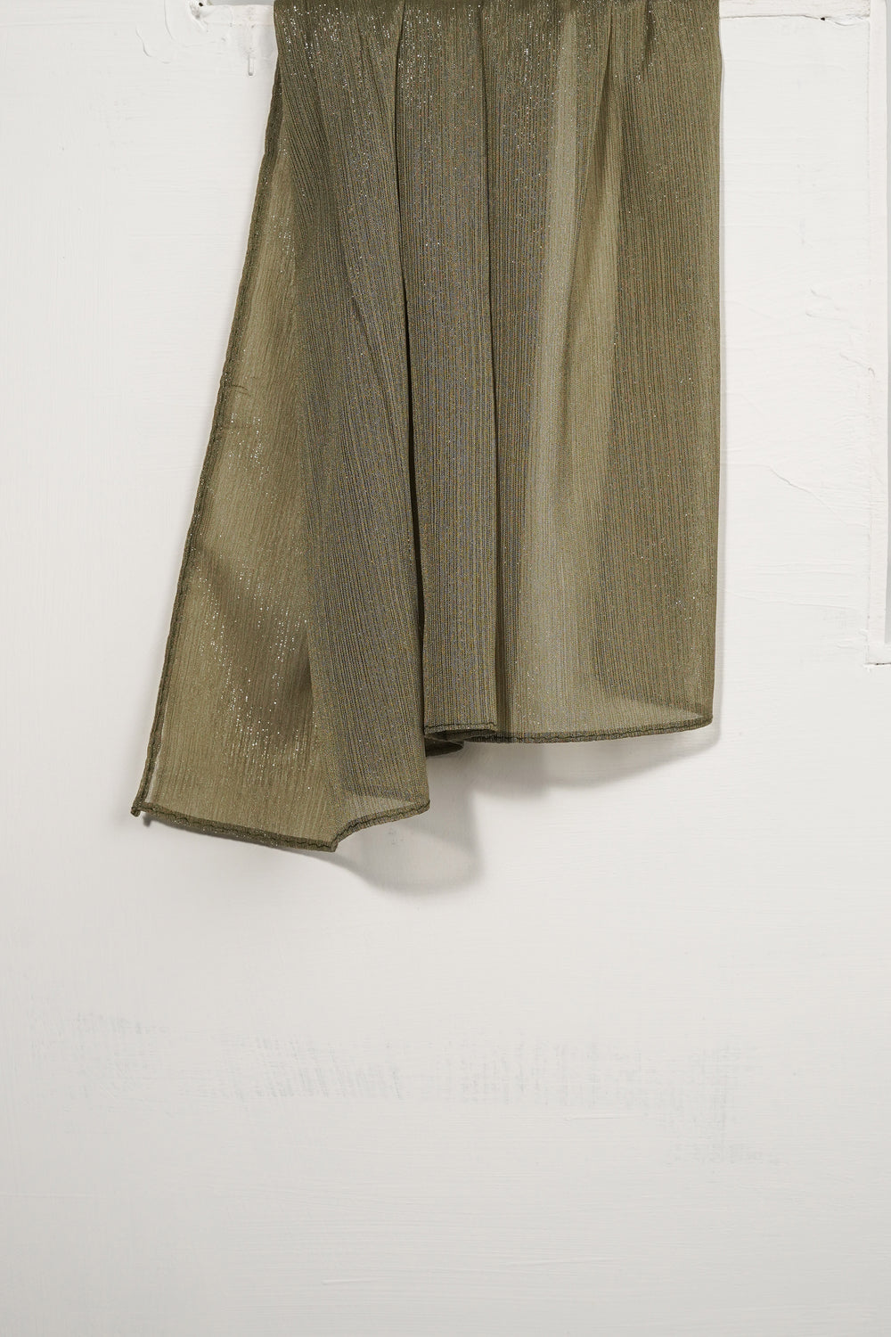 Zari Chiffon - Khaki Lint