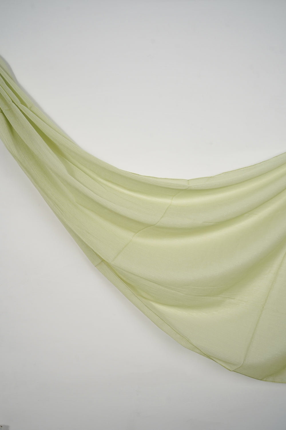 Zari Chiffon - Soft Lime Green