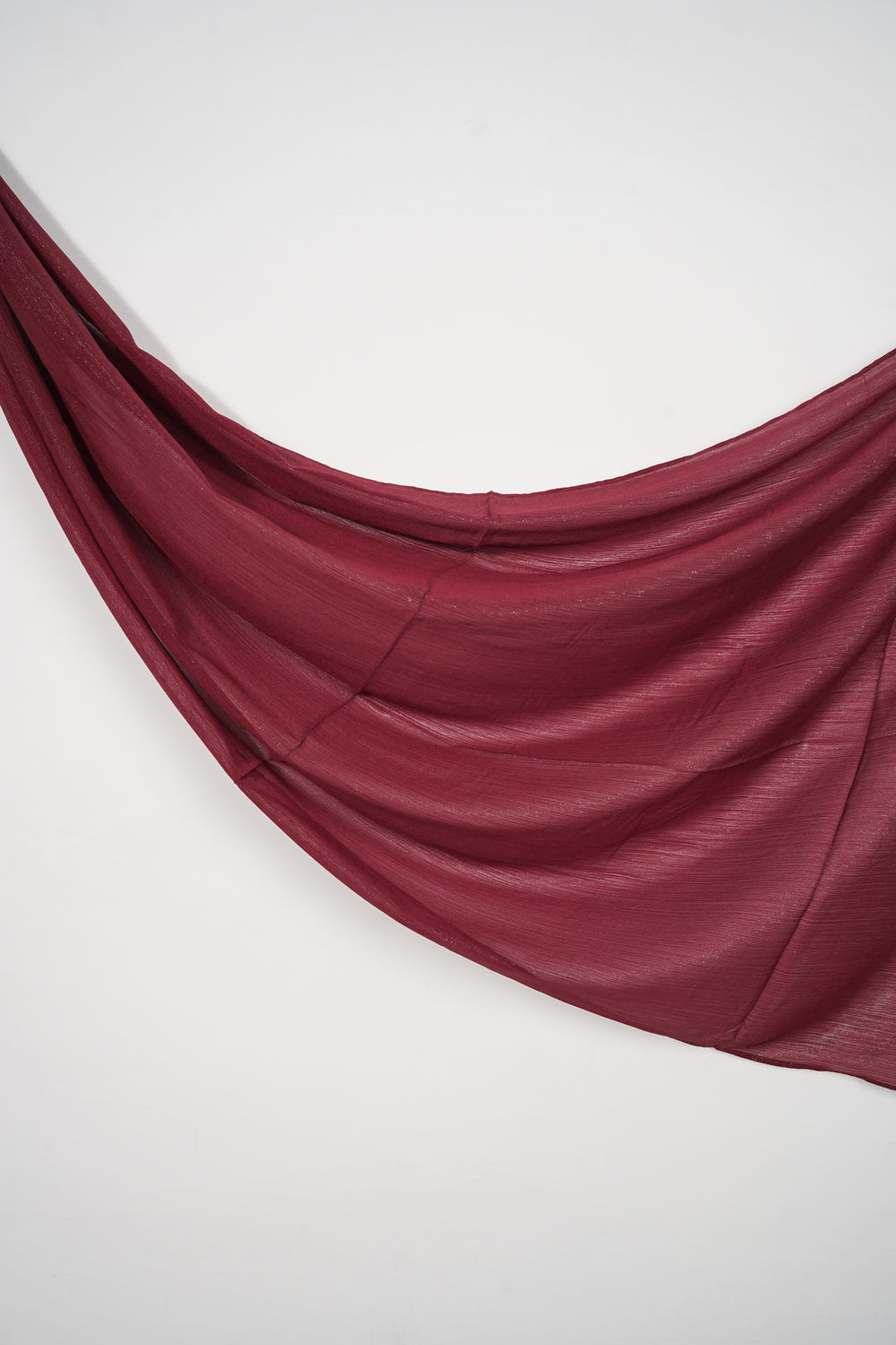 Zari Chiffon - Deep Cherry Glow