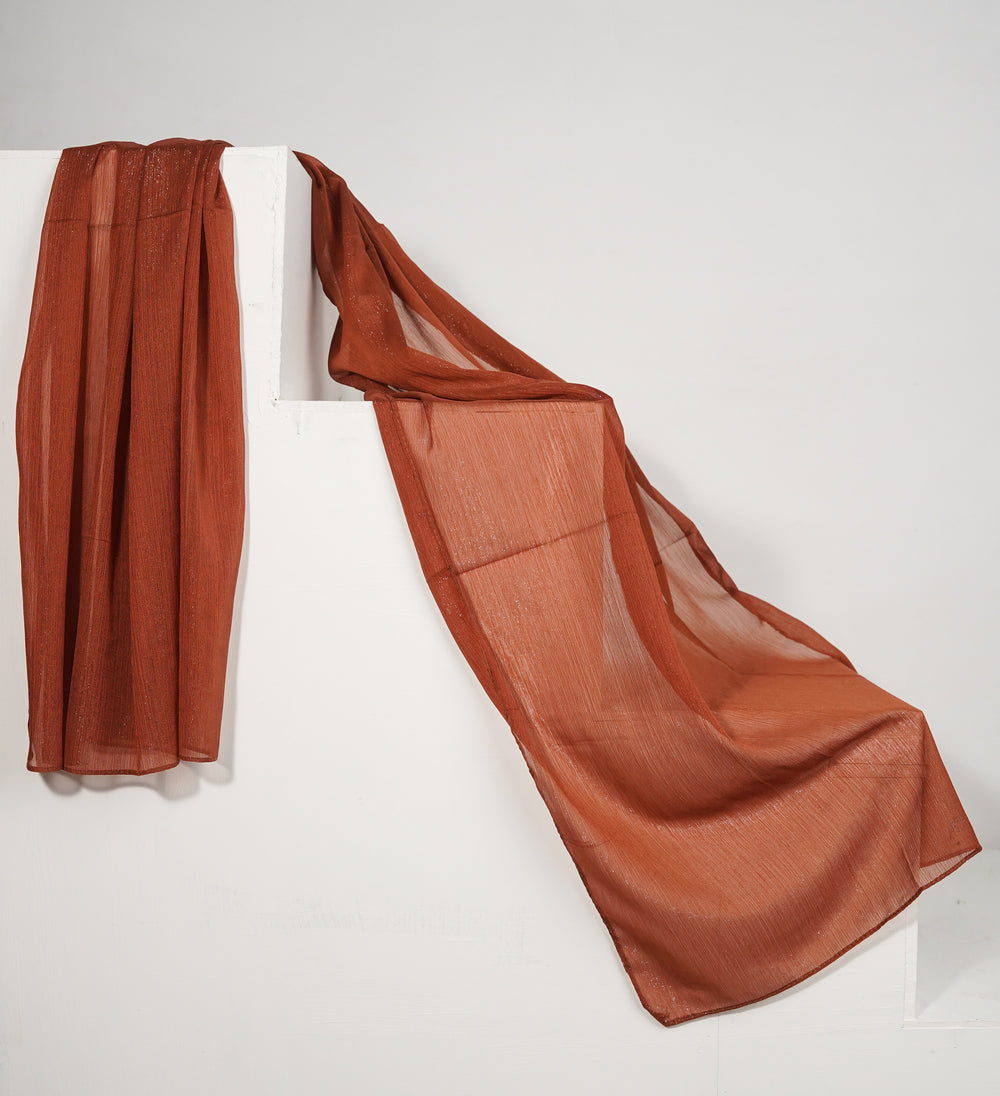 Zari Chiffon - Terra  Stole