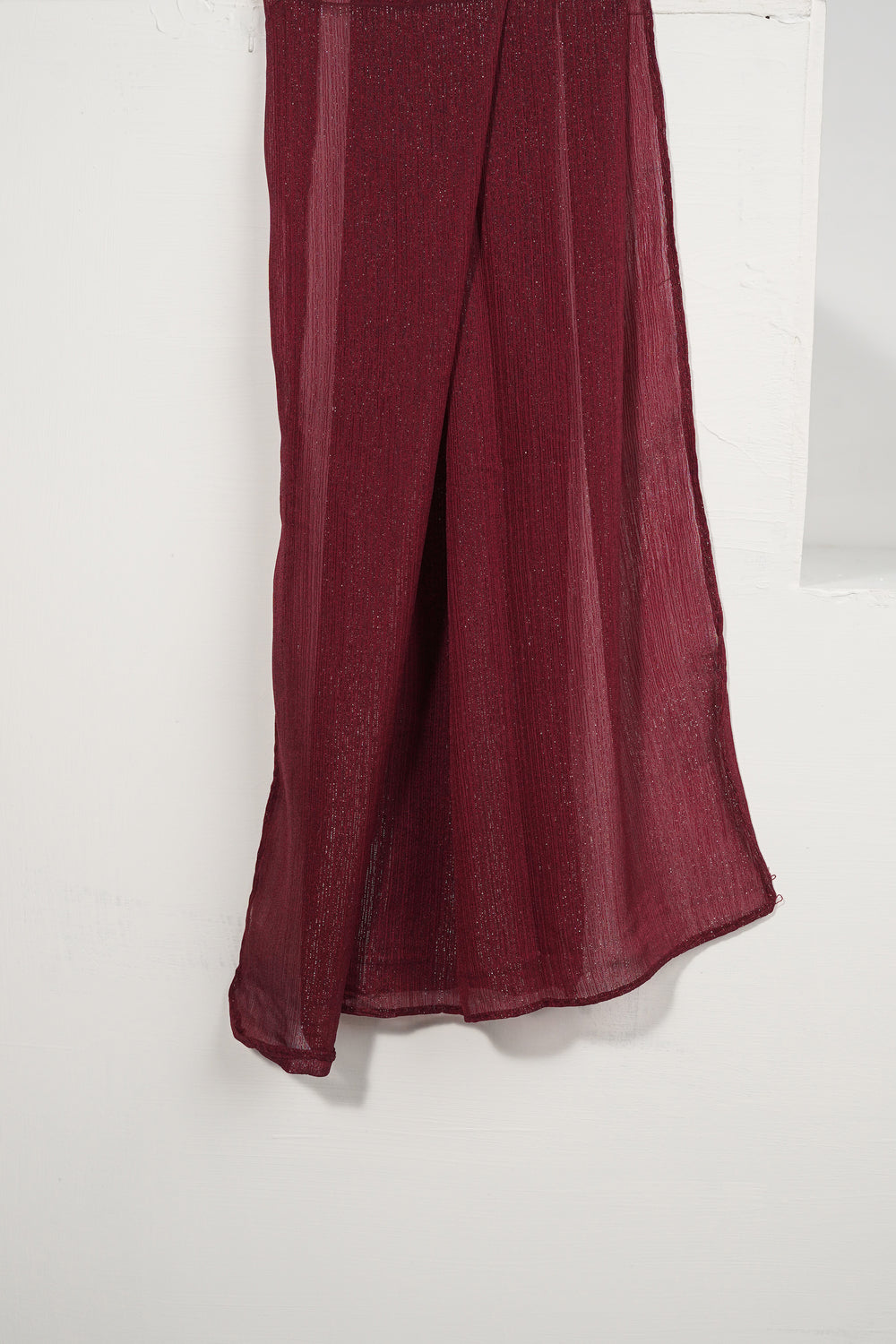 Zari Chiffon - Deep Cherry Glow