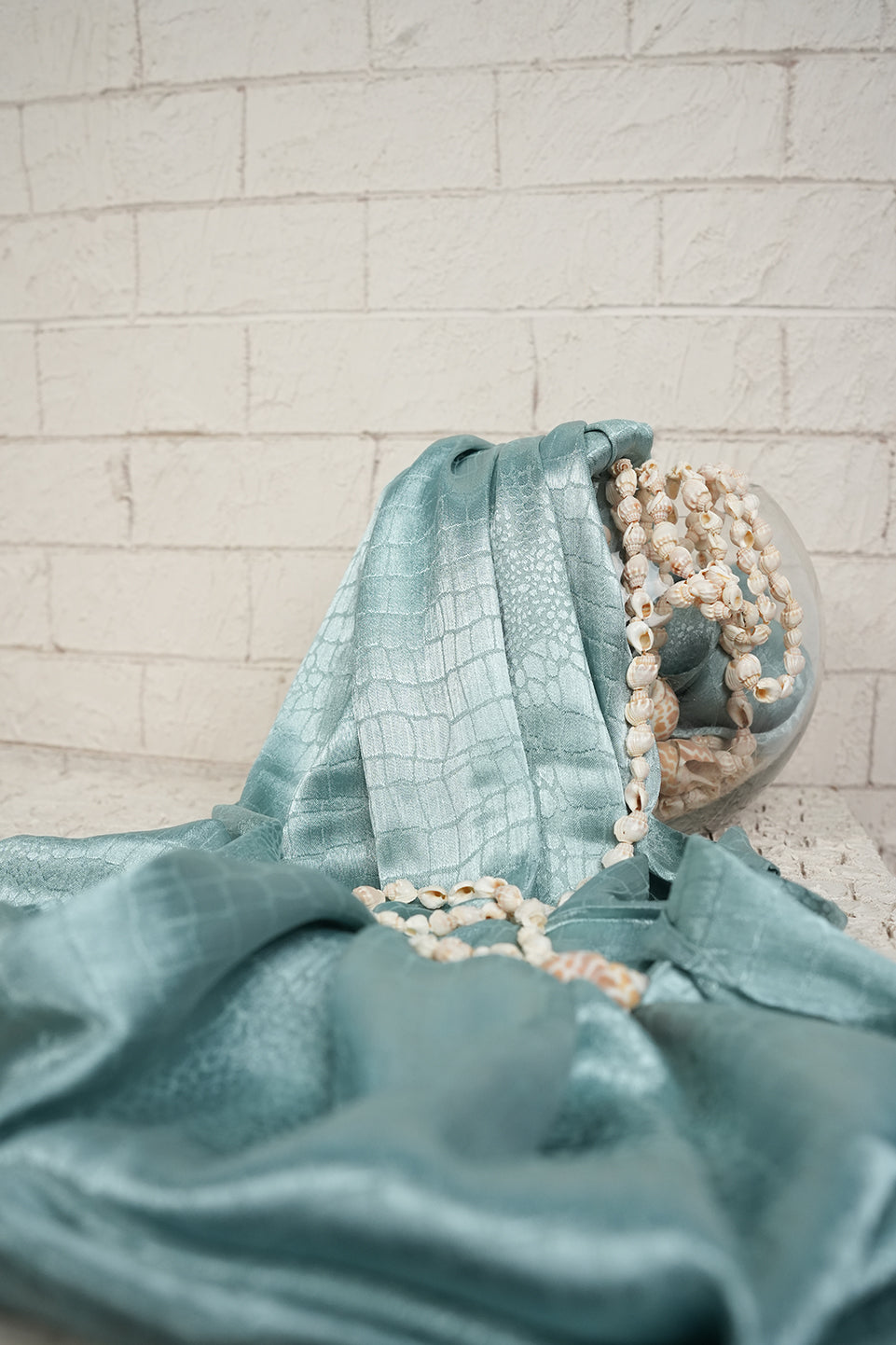 Textured Silk - Soft Mint