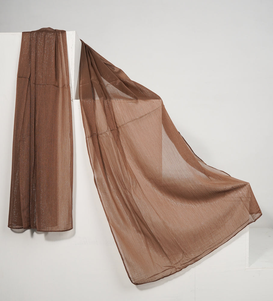 Zari Chiffon - Dark Brown