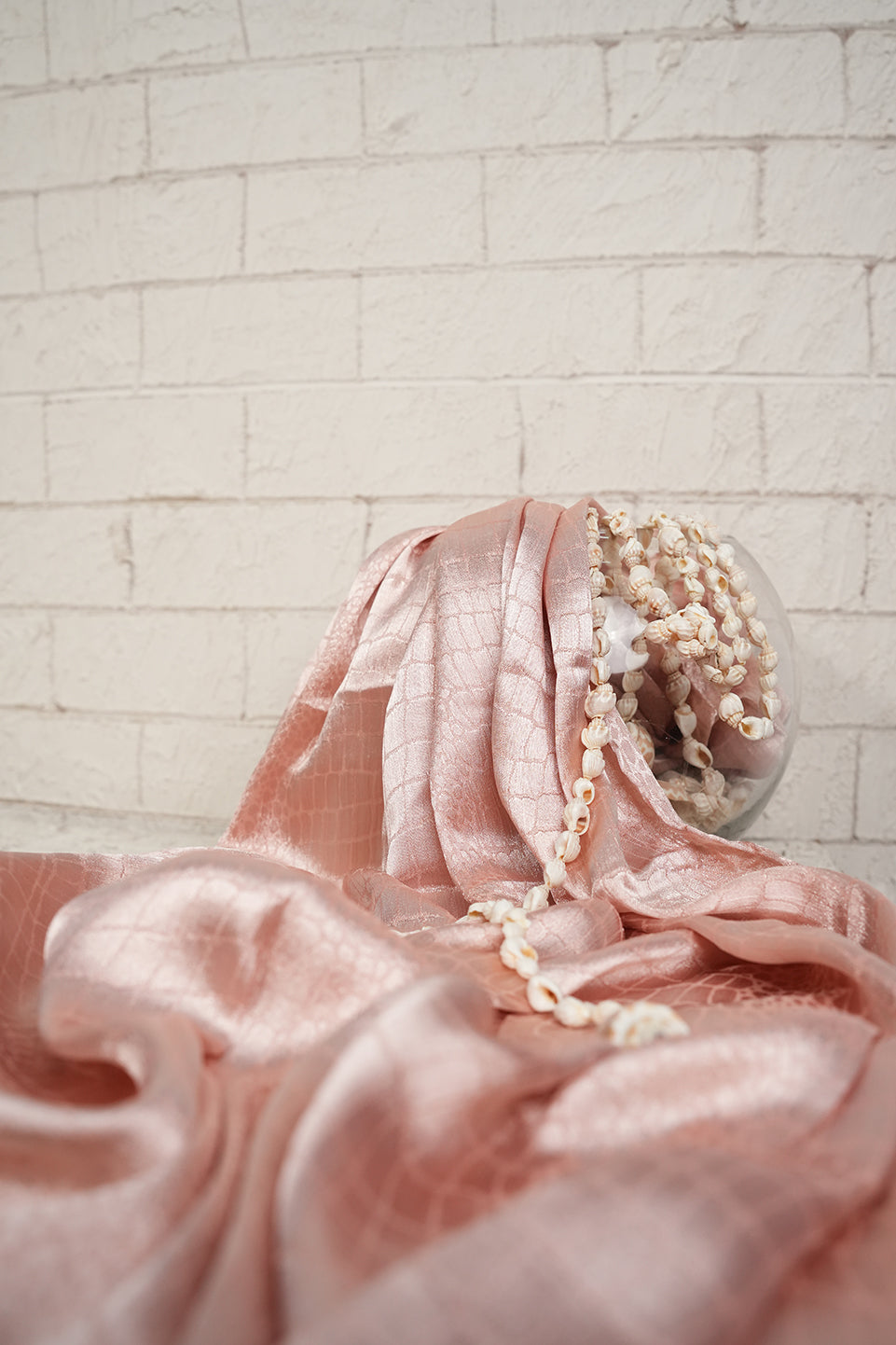 Textured Silk - Peach Blush