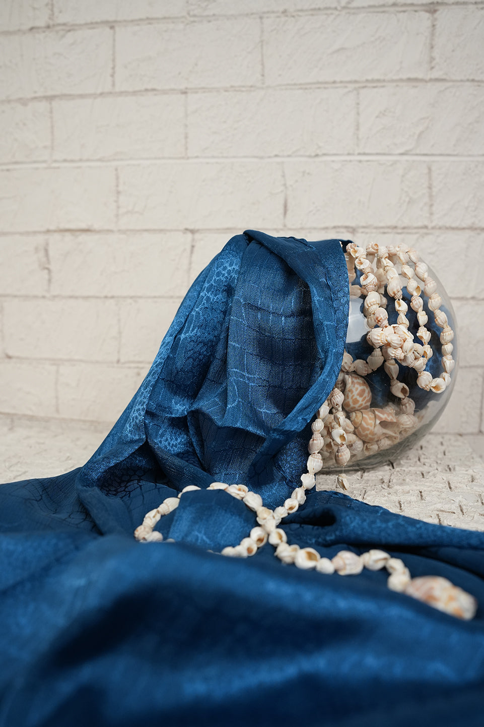Textured Silk - Ocean Blue
