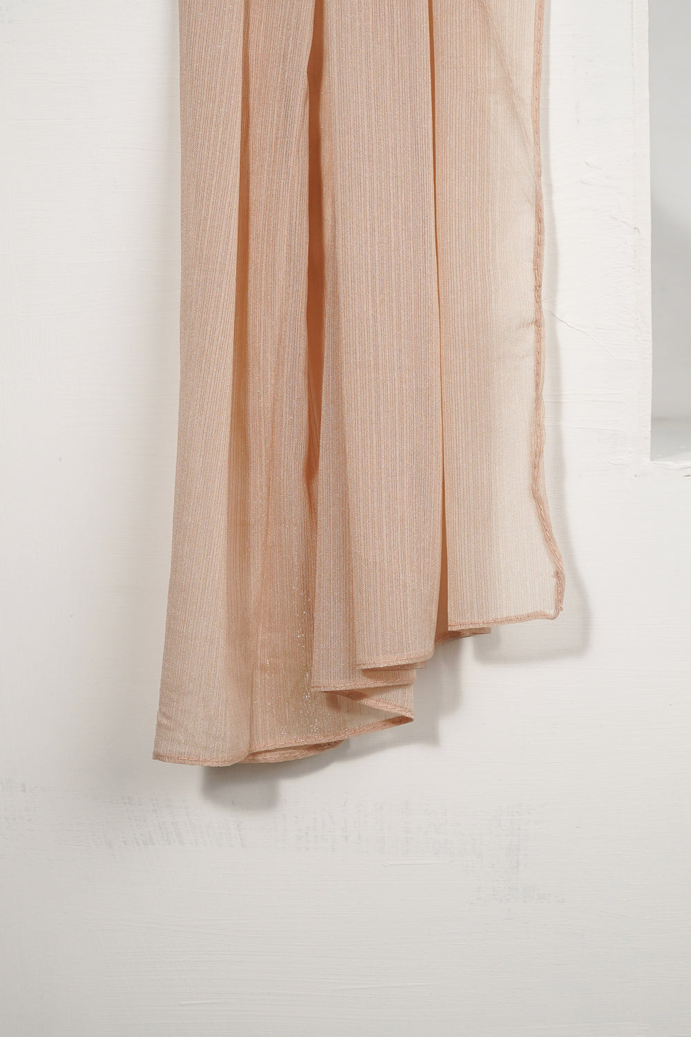 Zari Chiffon - Beige Pleat