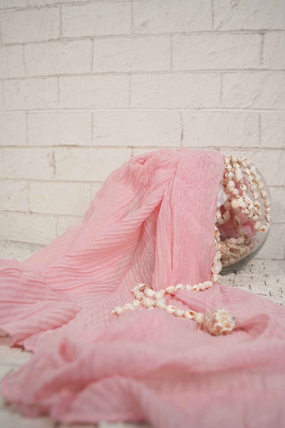 Crinkle Lawn - Blush Petal