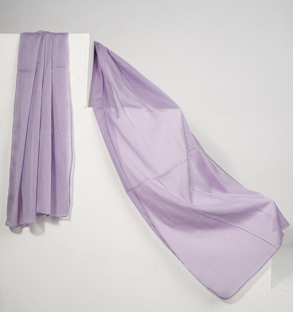 Zari Chiffon - Petal Soft Purple