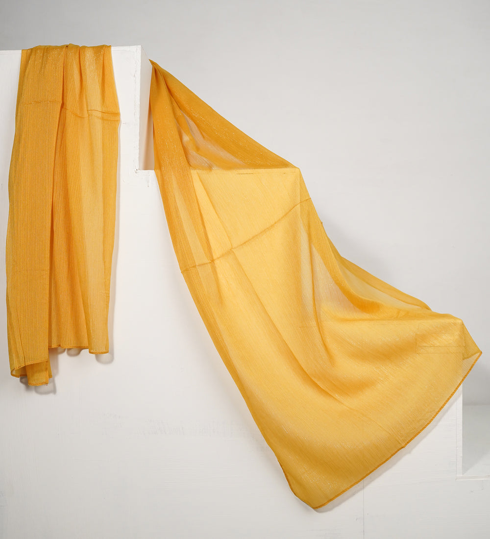 Zari Chiffon - Pale Yellow