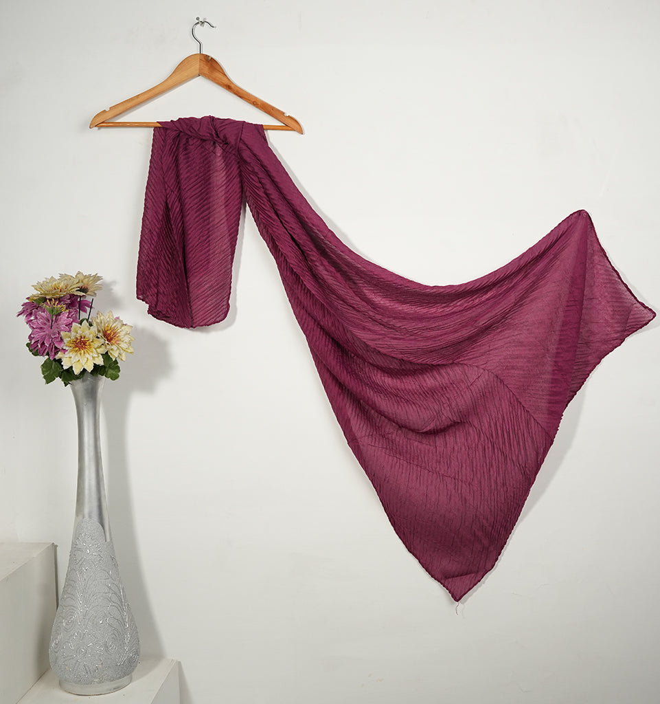 Crinkle Lawn - Magenta