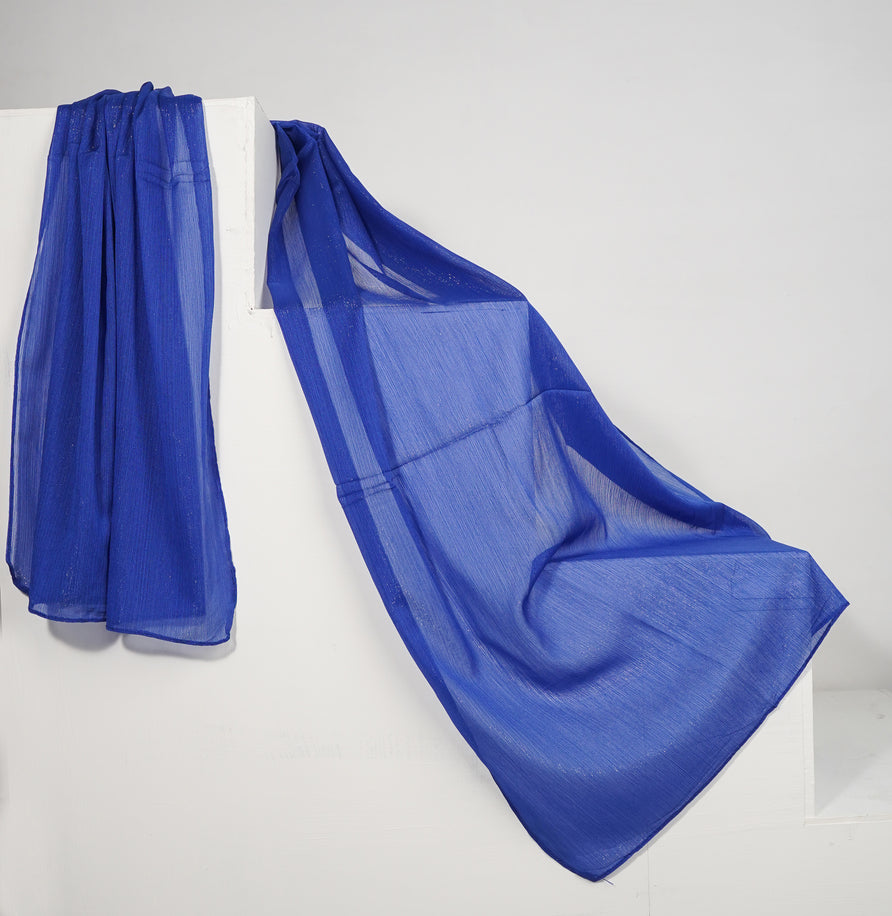 Zari Chiffon - Electric Blue