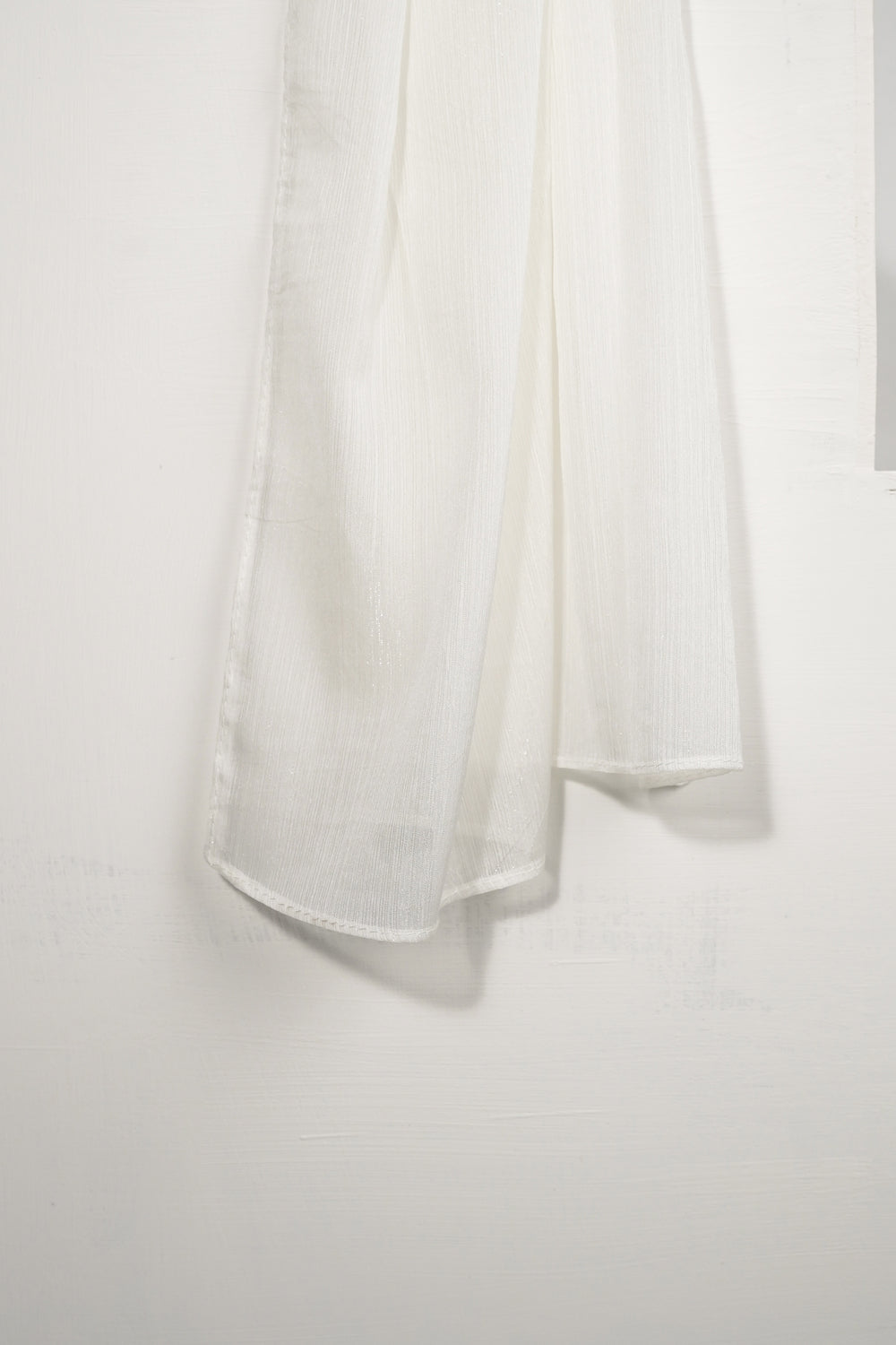 Zari Chiffon - Pure White