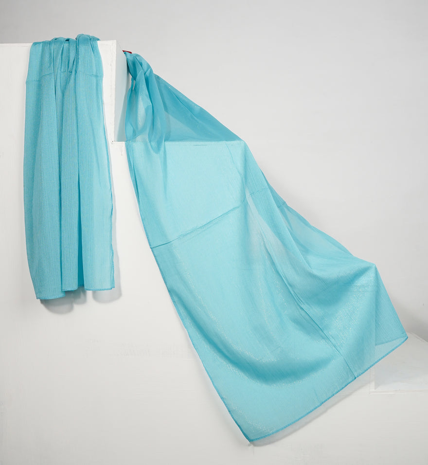 Zari Chiffon - Bright Turquoise