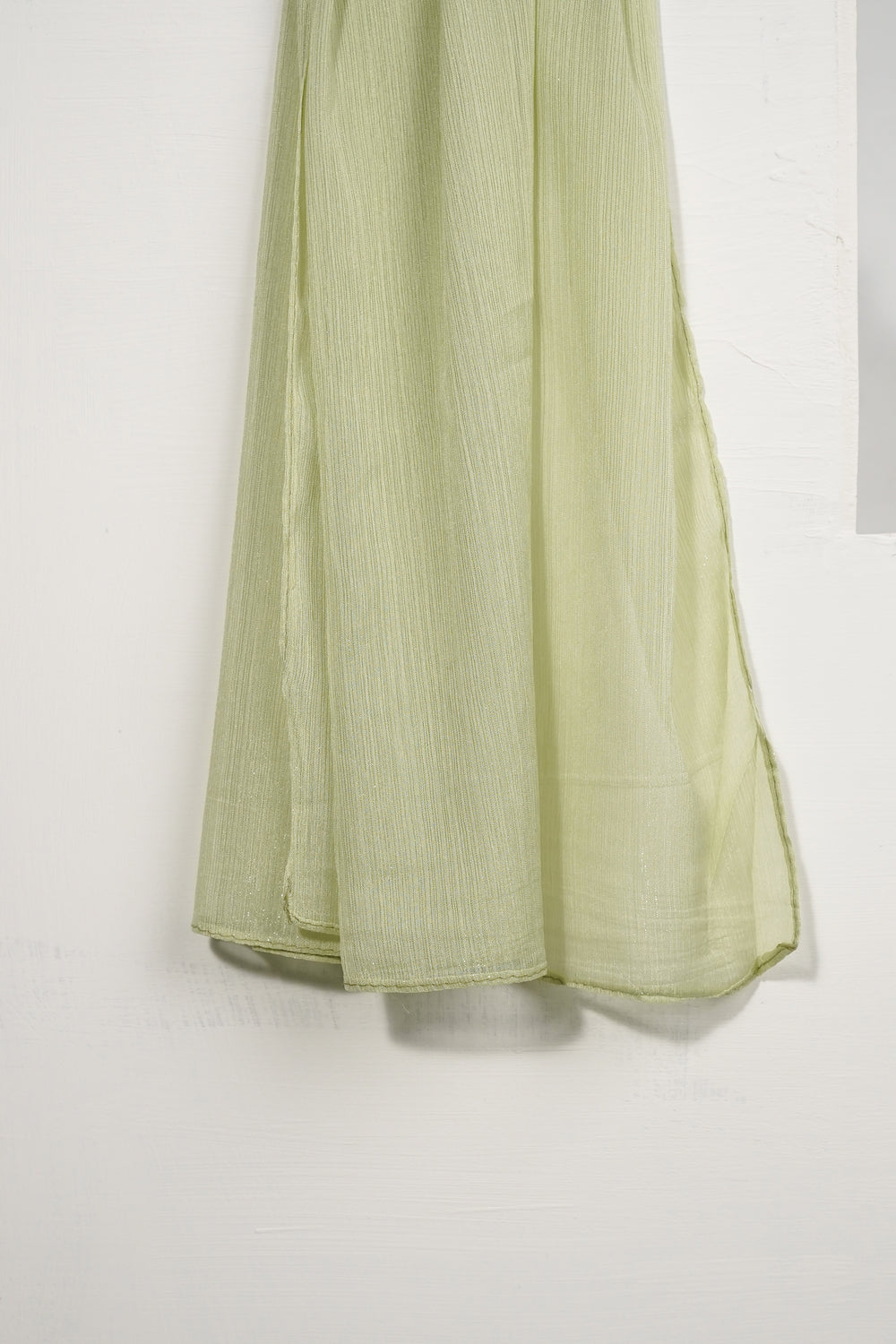 Zari Chiffon - Soft Lime Green