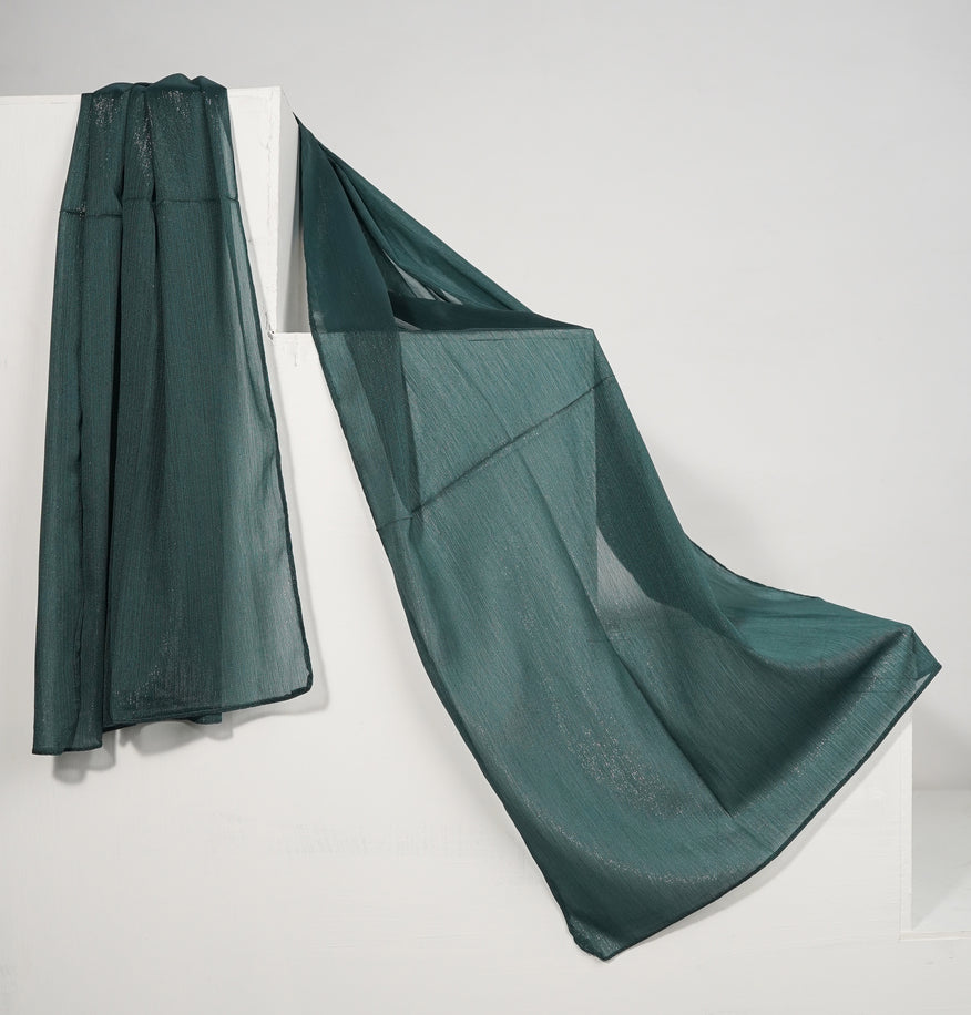 Zari Chiffon - Deep Evergreen