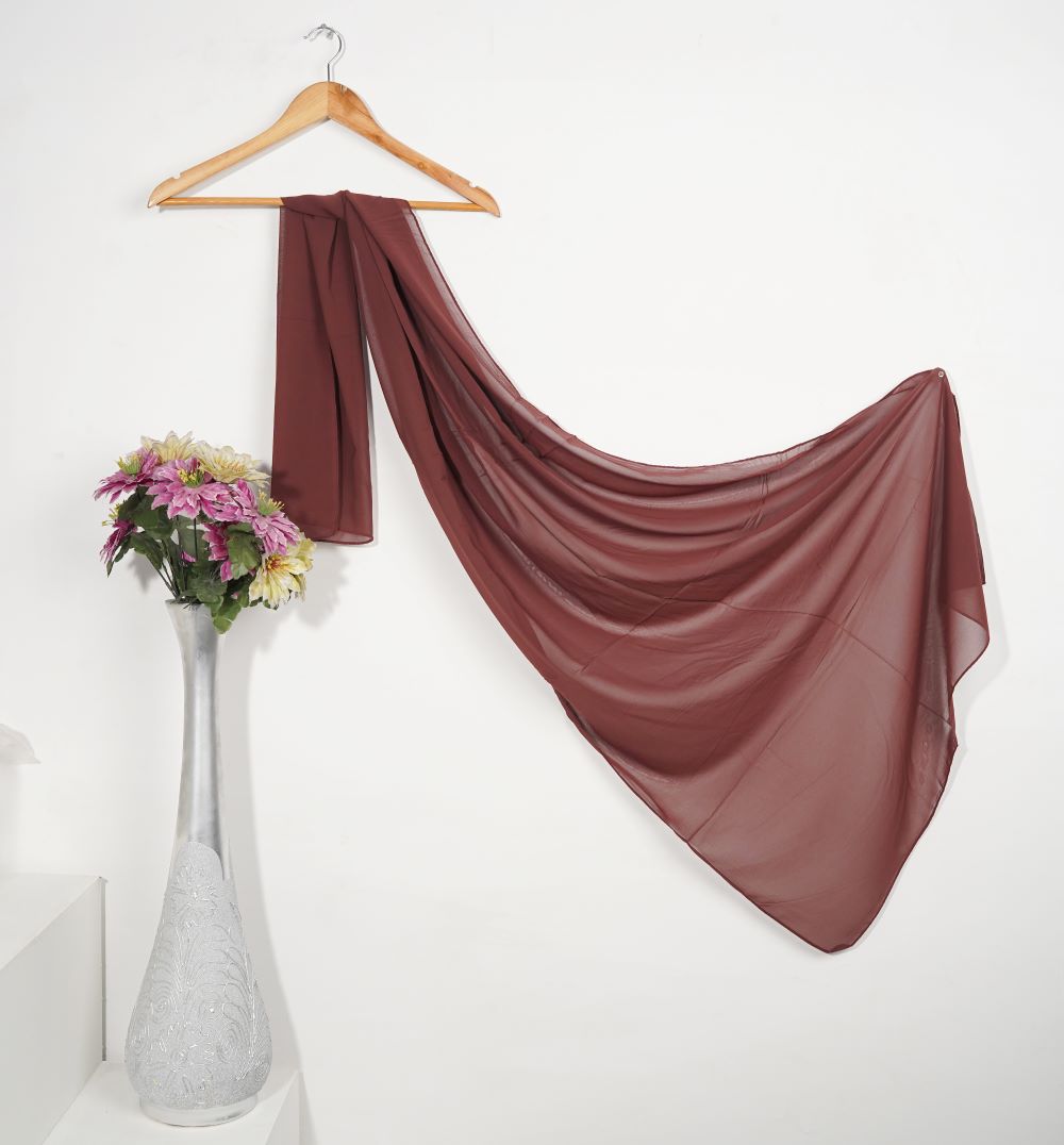Plain Chiffon - Burgundy