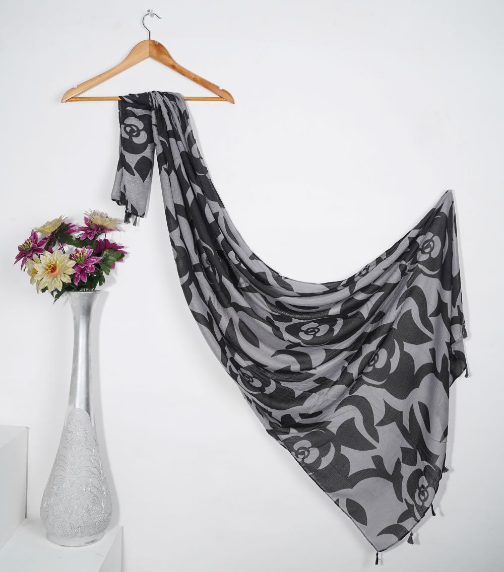 Bold Bloom - Charcoal Floral
