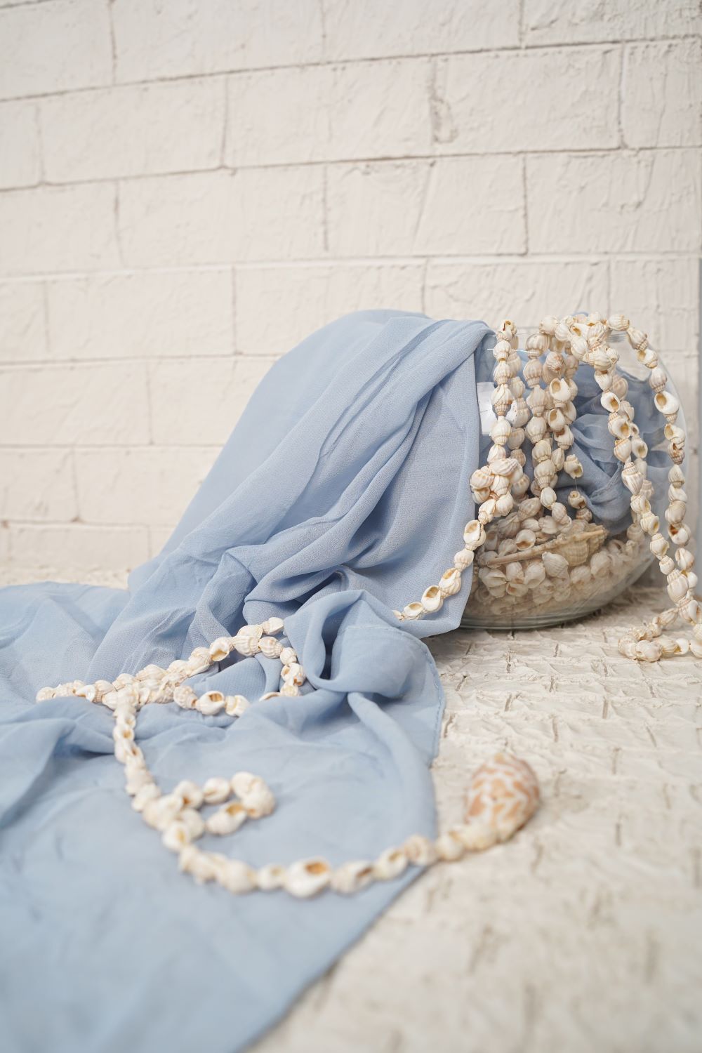 Plain Chiffon - Cloud Blue