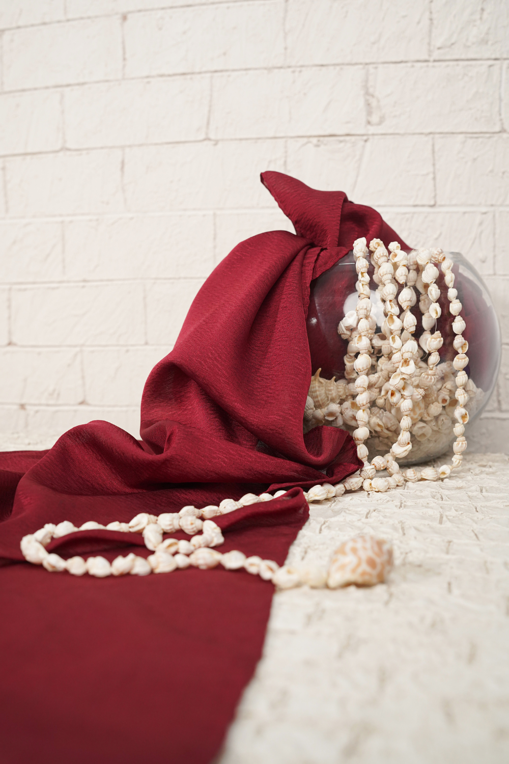 Plain Silk - Deep Burgundy
