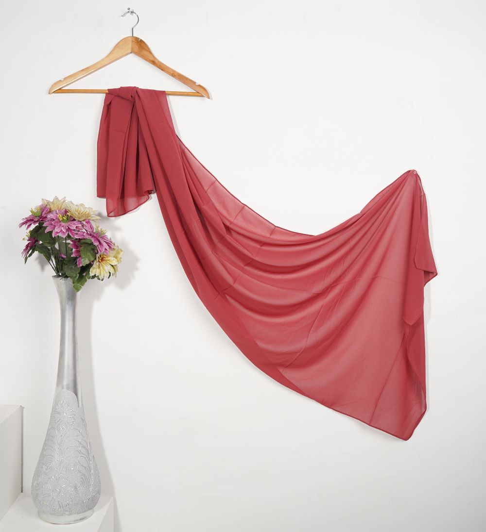 Plain Chiffon - Dusk Rose
