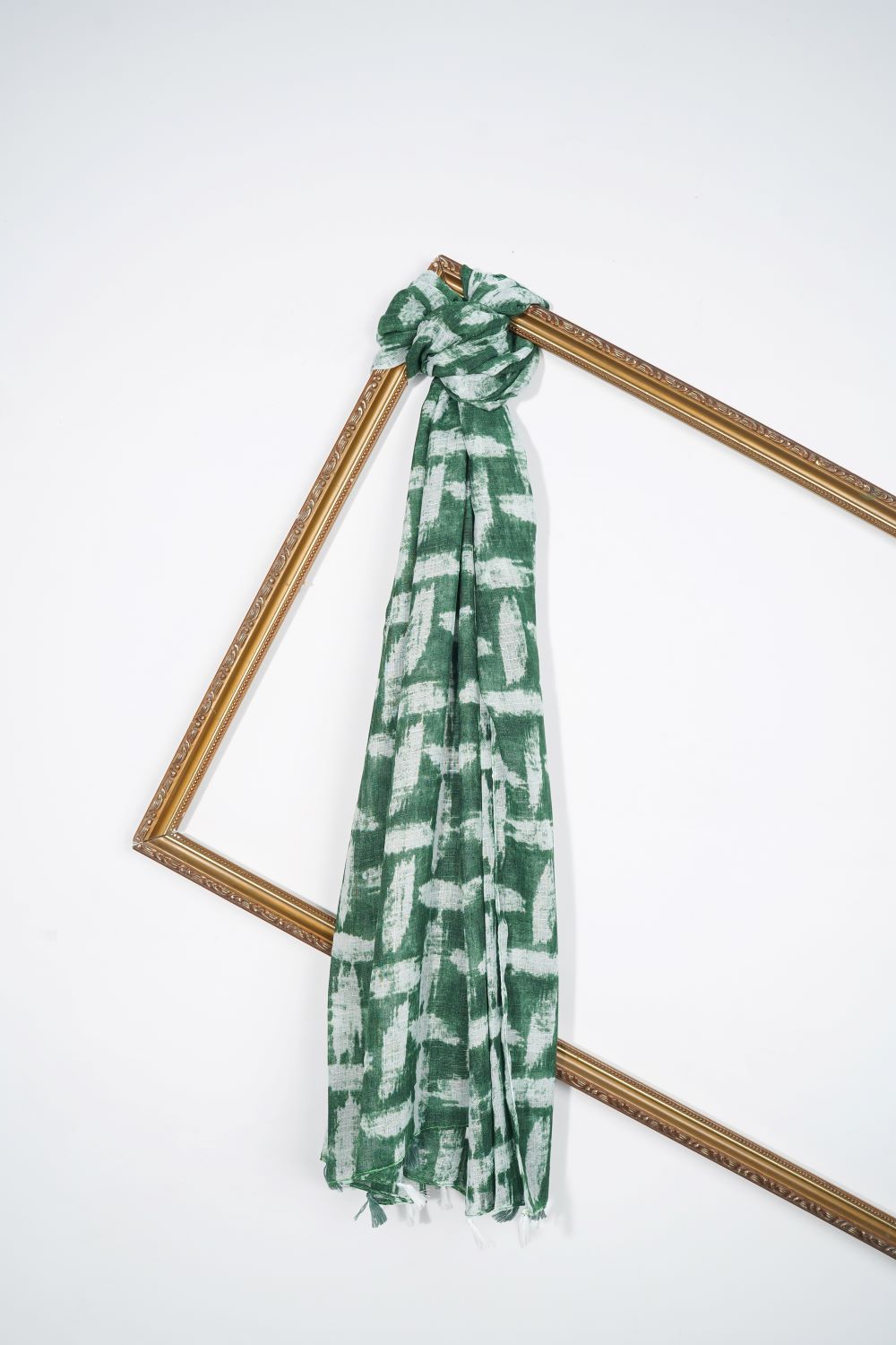Chevron Block - Emerald Twill