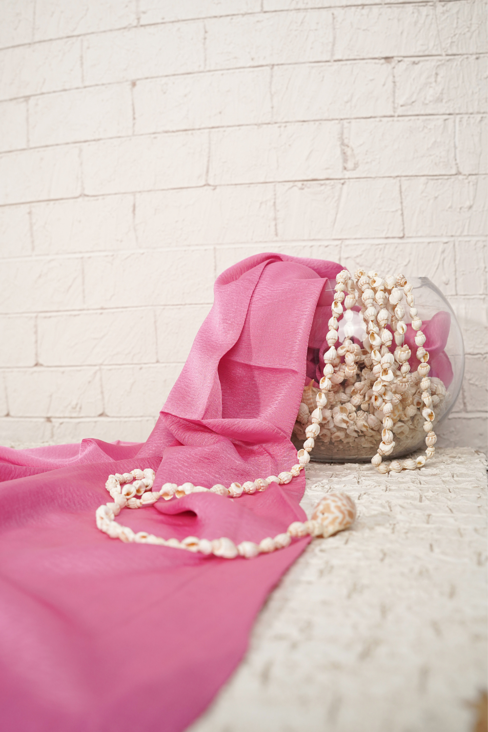 Plain Silk - Flamingo Bloom