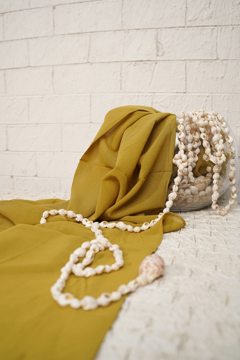 Plain Chiffon - Golden Moss