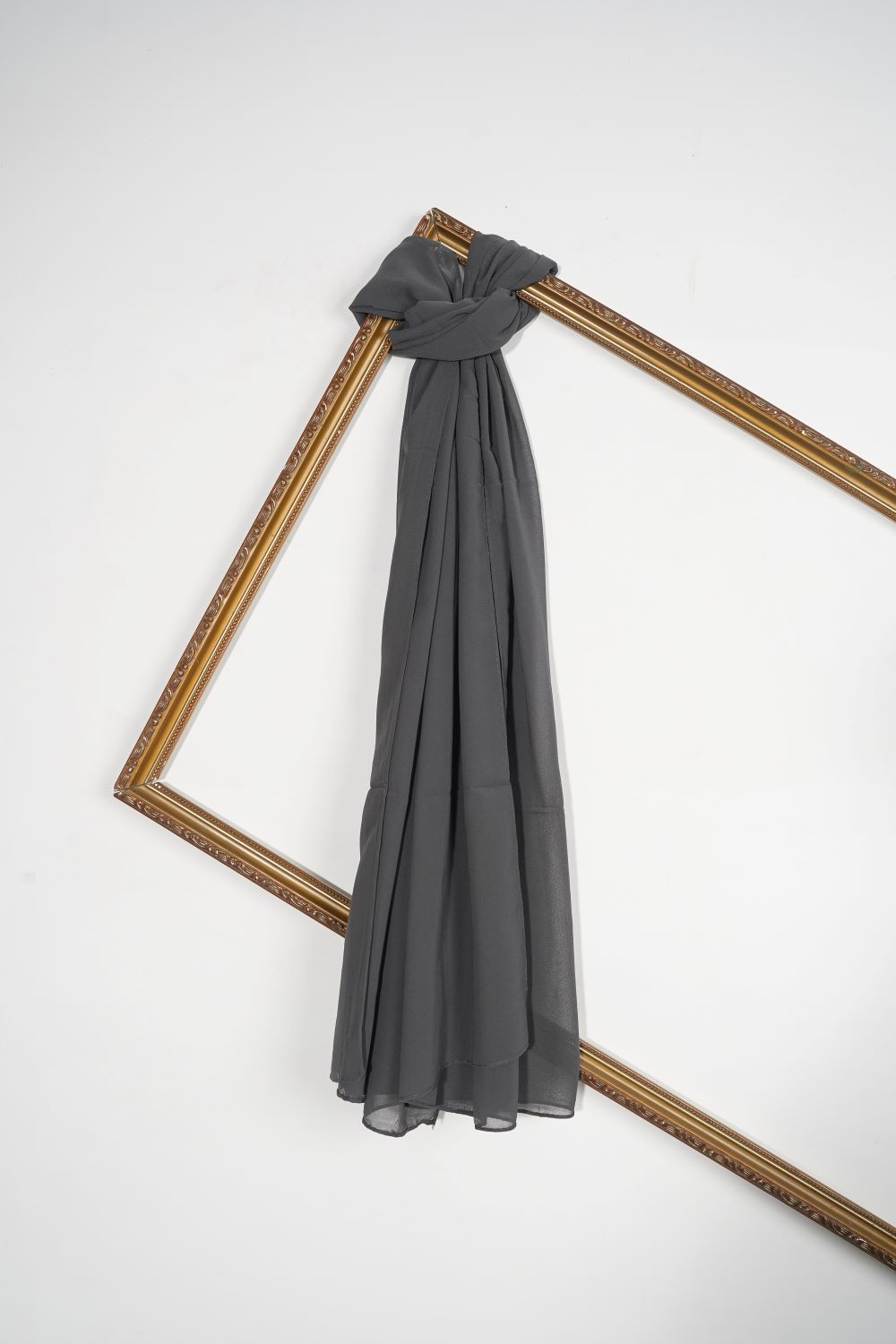 Plain Chiffon - Graphite Grey