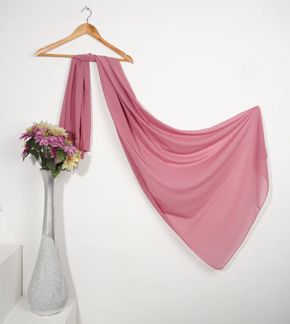 Plain Chiffon - Mauve Pink