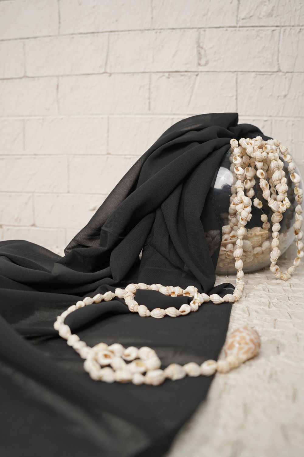 Plain Chiffon - Noir