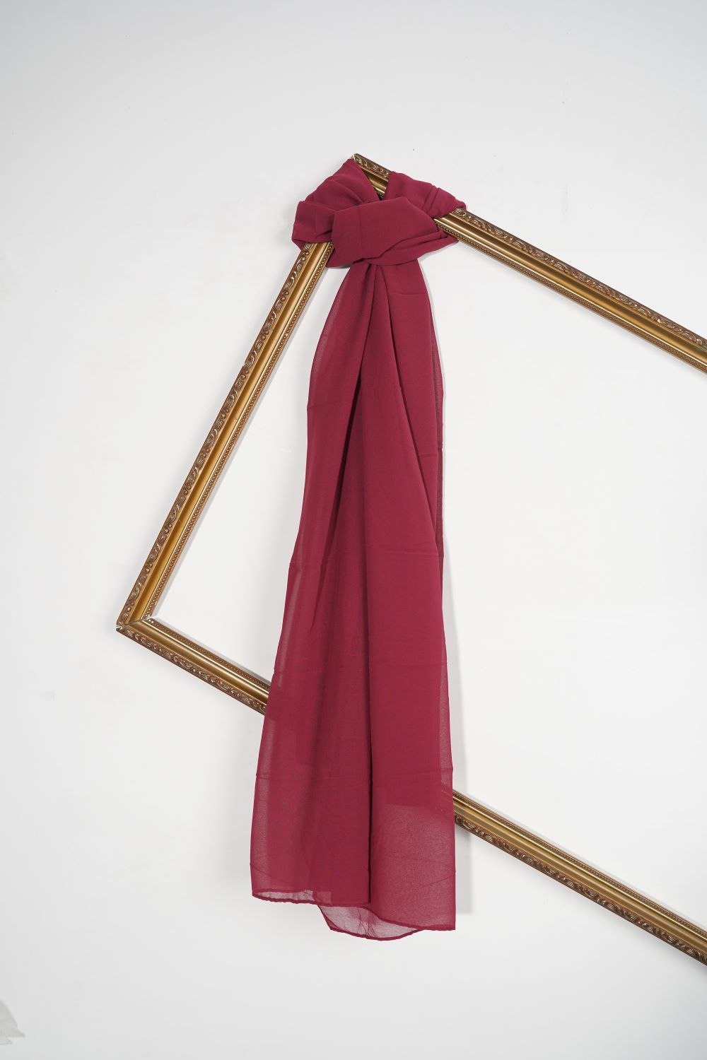 Plain Chiffon - Red Coral