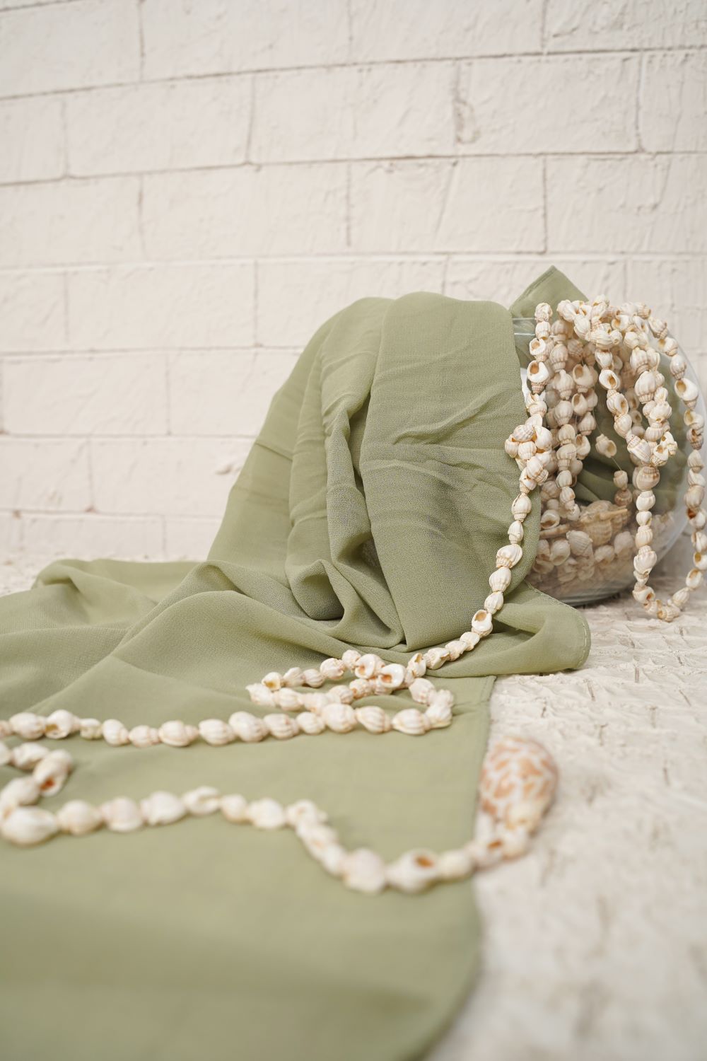 Plain Chiffon - Sage Green