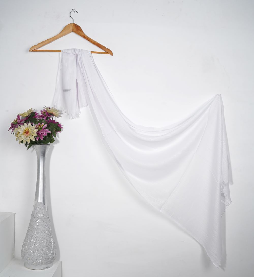 Turkish Lawn Large - Sea Pearl White