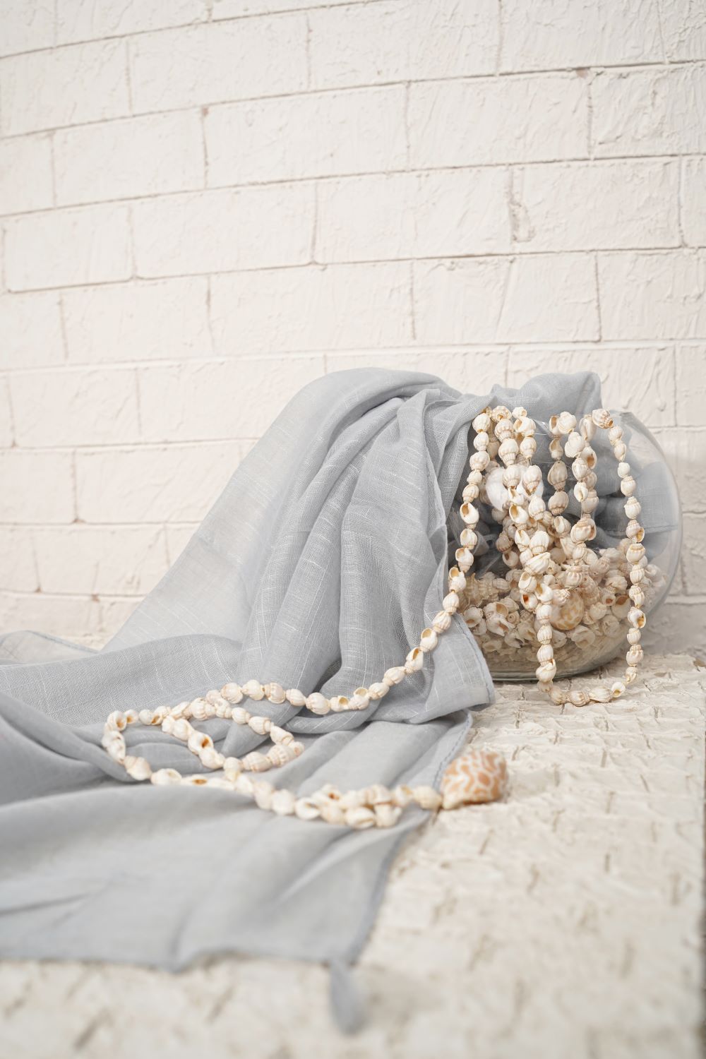 Turkish Lawn Tassal - Silver Cloud
