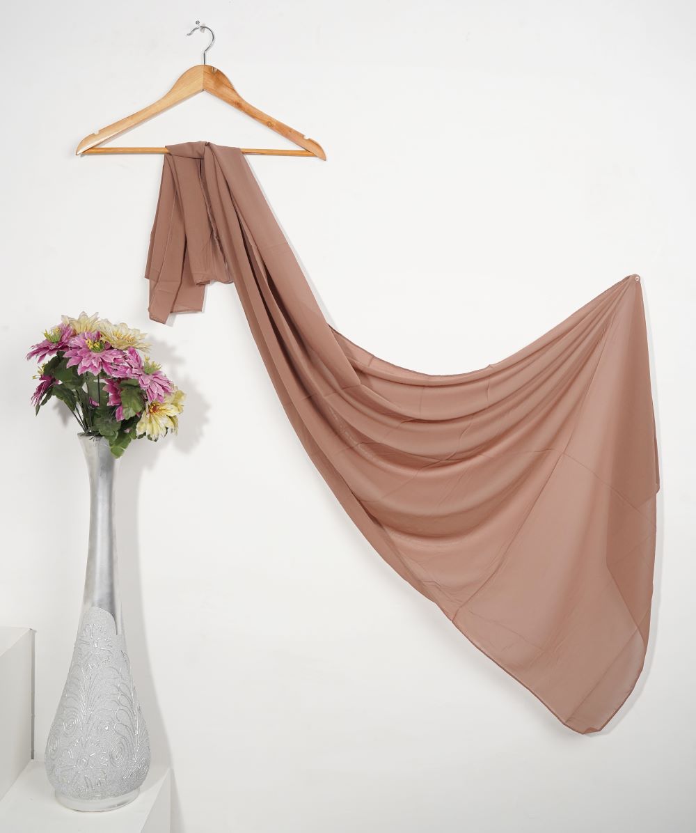 Plain Chiffon - Taupe Brown