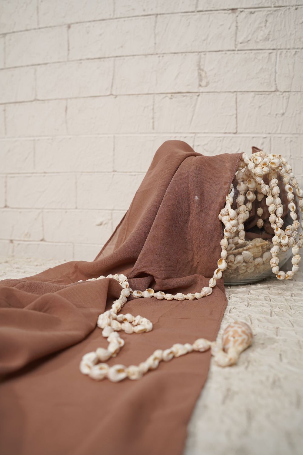 Plain Chiffon - Taupe Brown