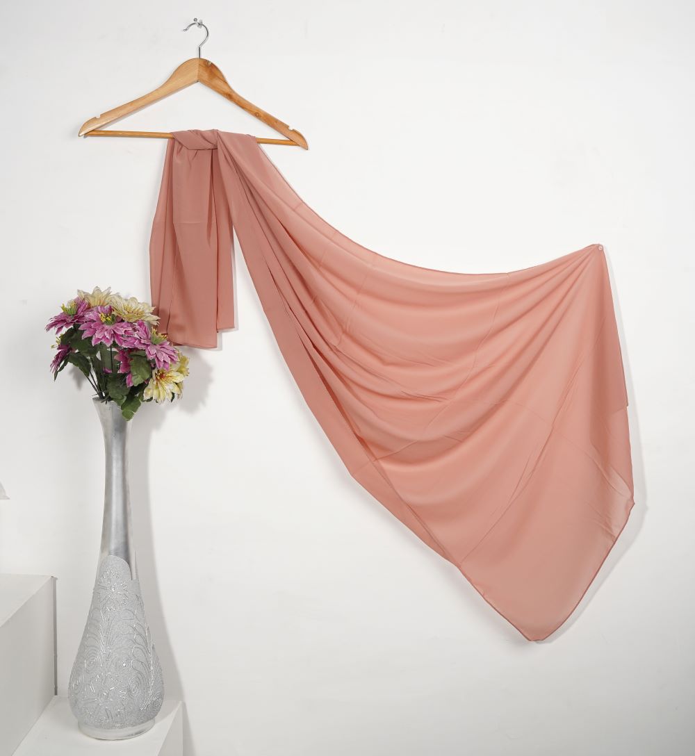 Plain Chiffon - Tea Pink