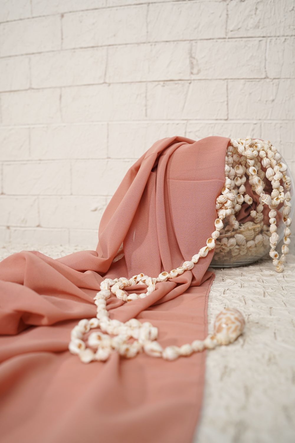 Plain Chiffon - Tea Pink